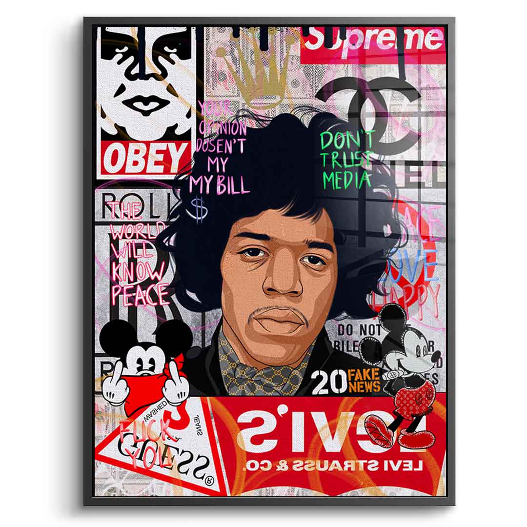 Jimmy Hendrix - Acrylglas
