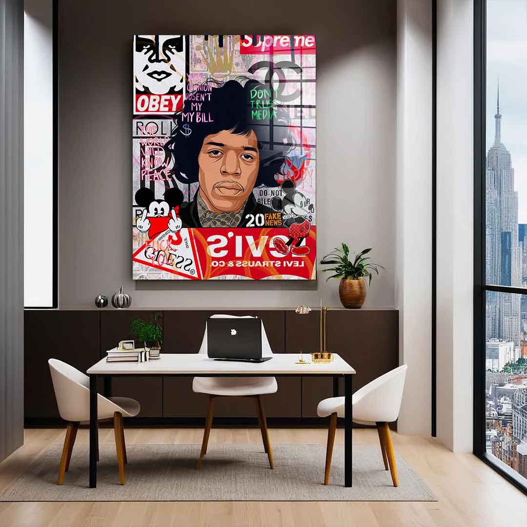 Jimmy Hendrix - Acrylglas