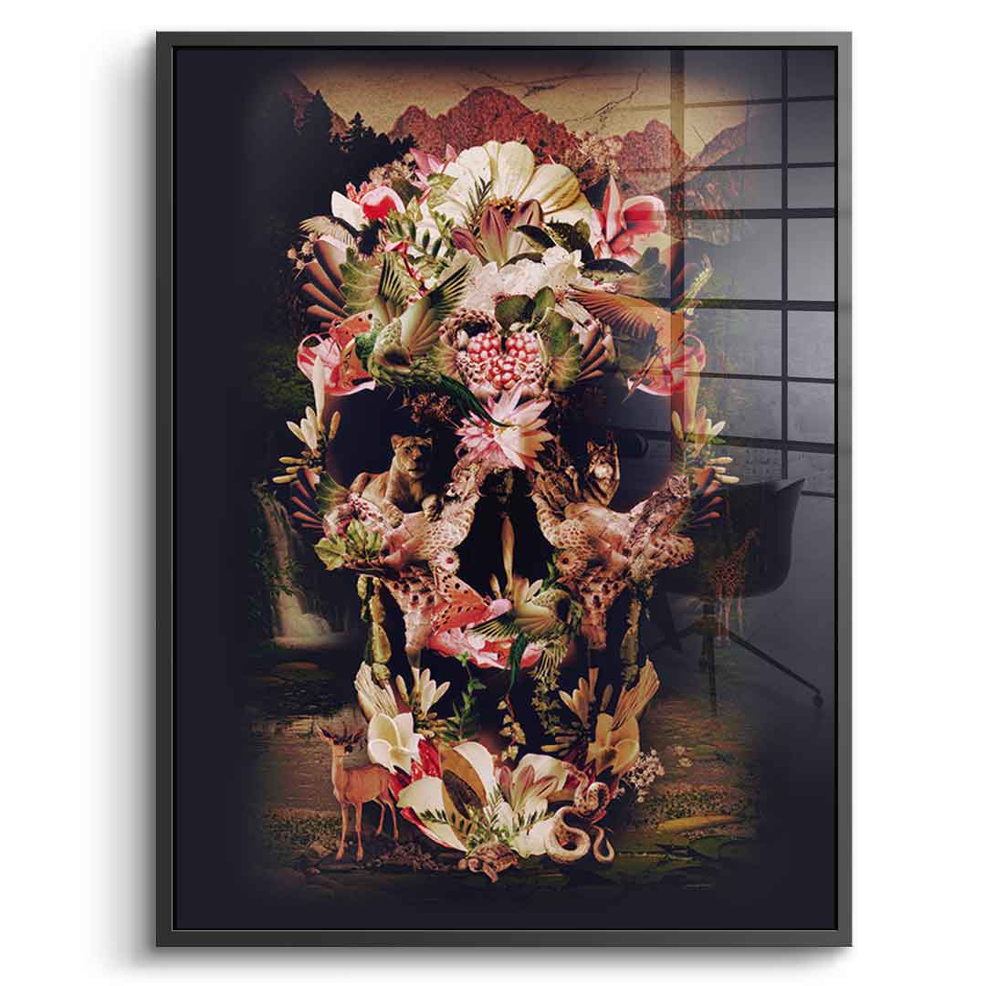 Jungle Skull - Acrylglas