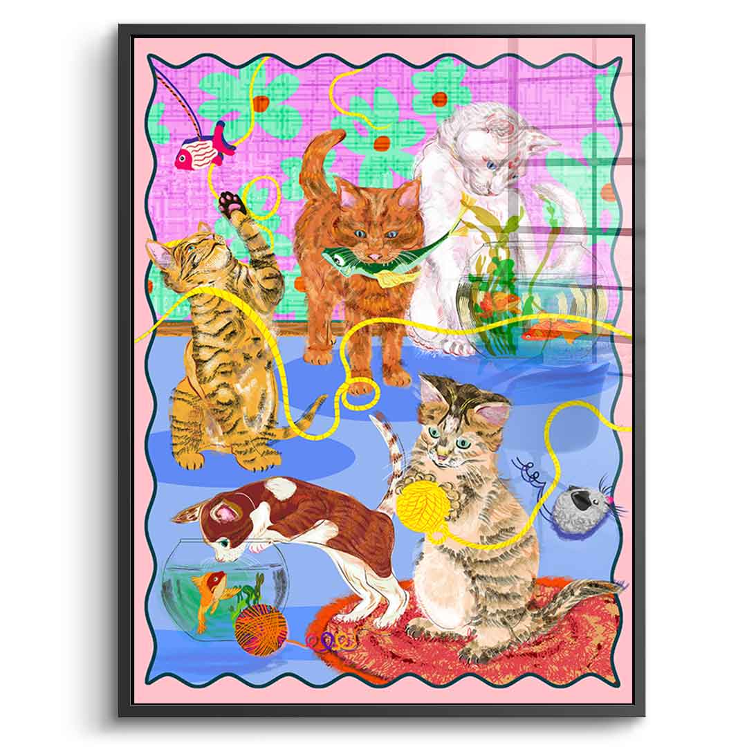 Kitten Playground - Acrylglas