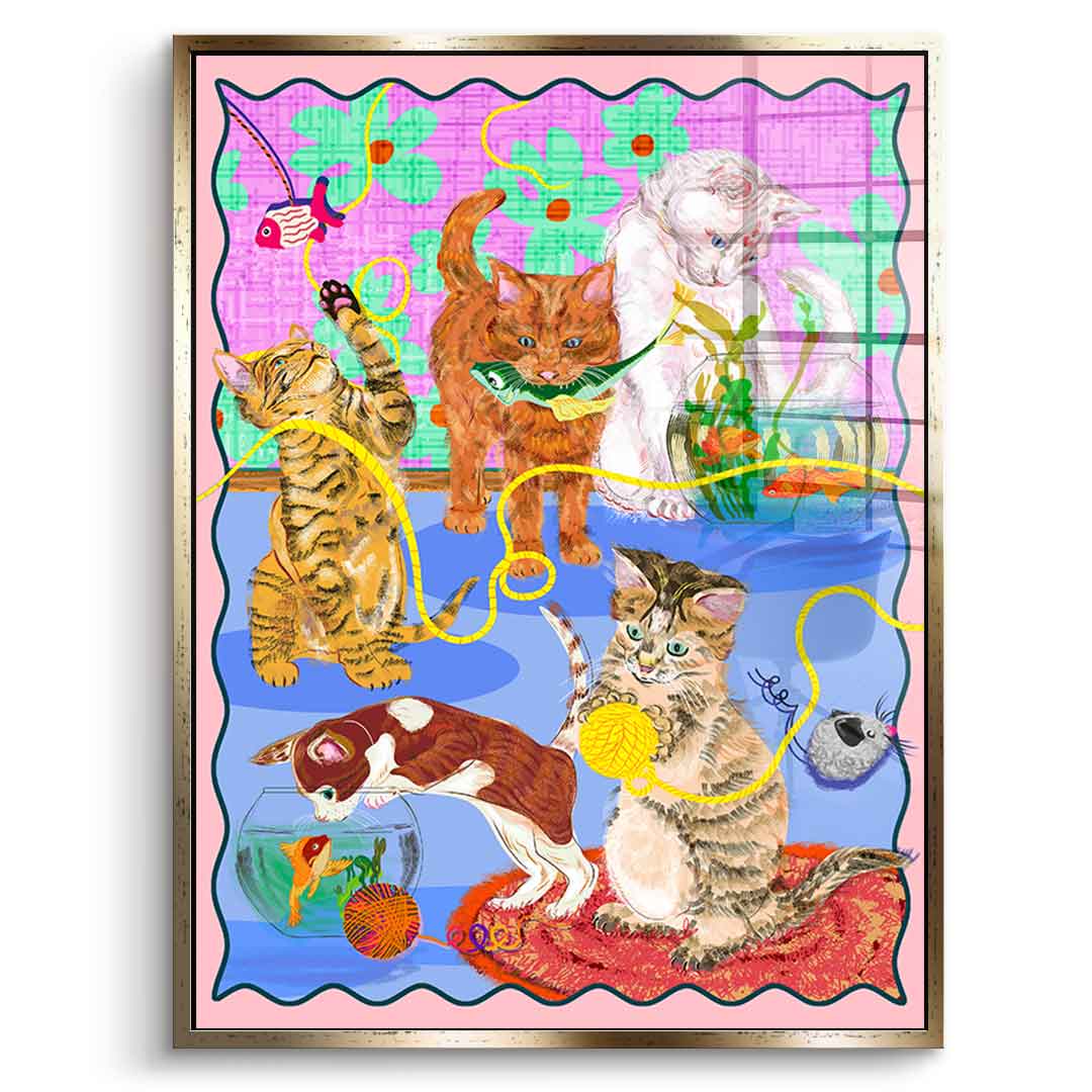 Kitten Playground - Acrylglas