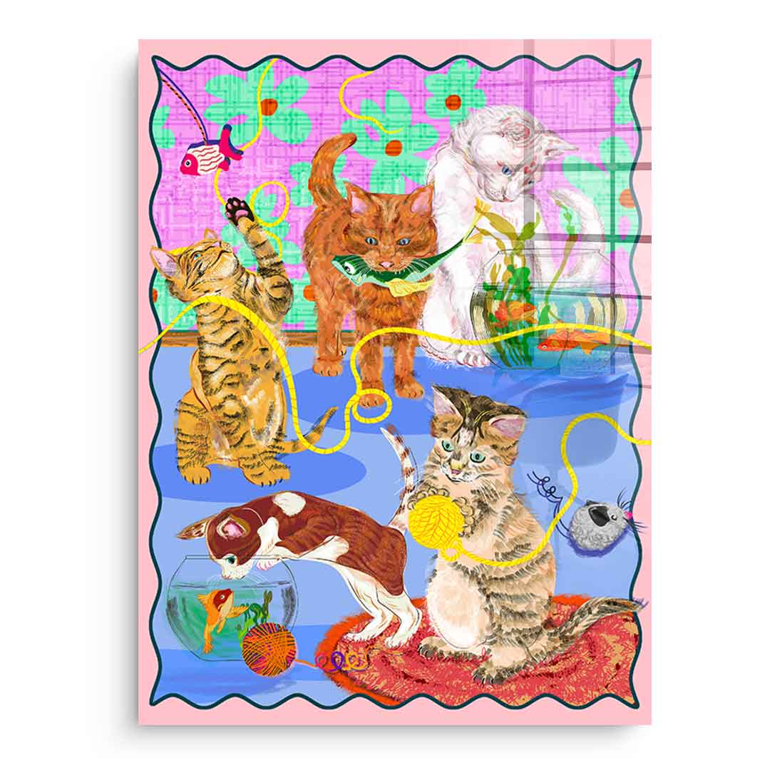 Kitten Playground - Acrylglas