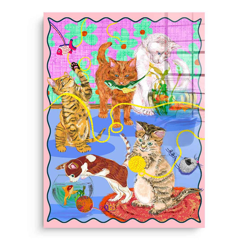 Kitten Playground - Acrylglas