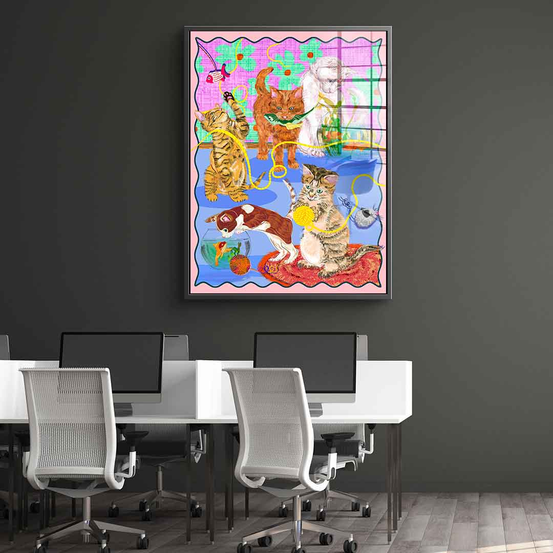 Kitten Playground - Acrylglas