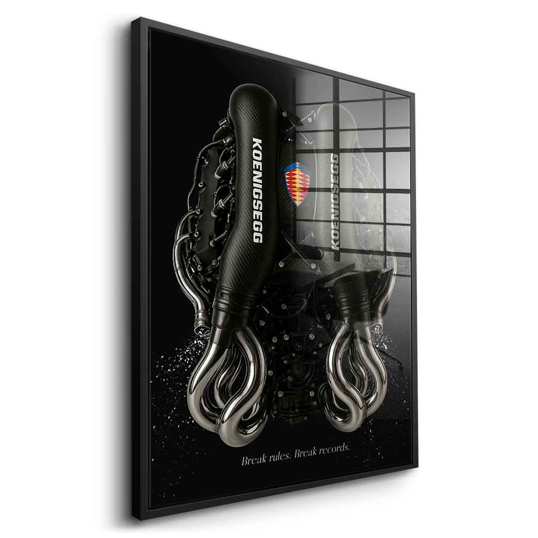 Koenigsegg Engine - acrylic glass
