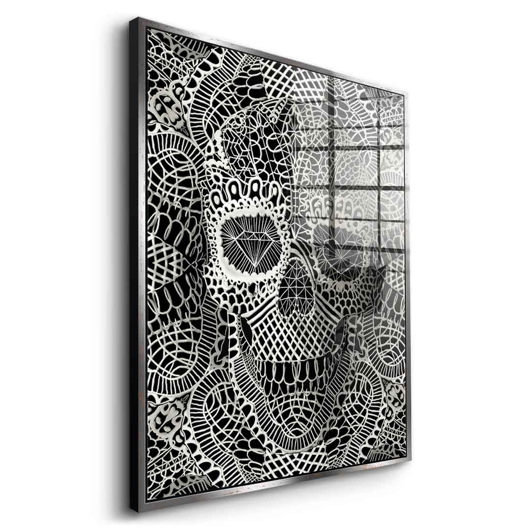 Lace Skull 2 - Acrylglas