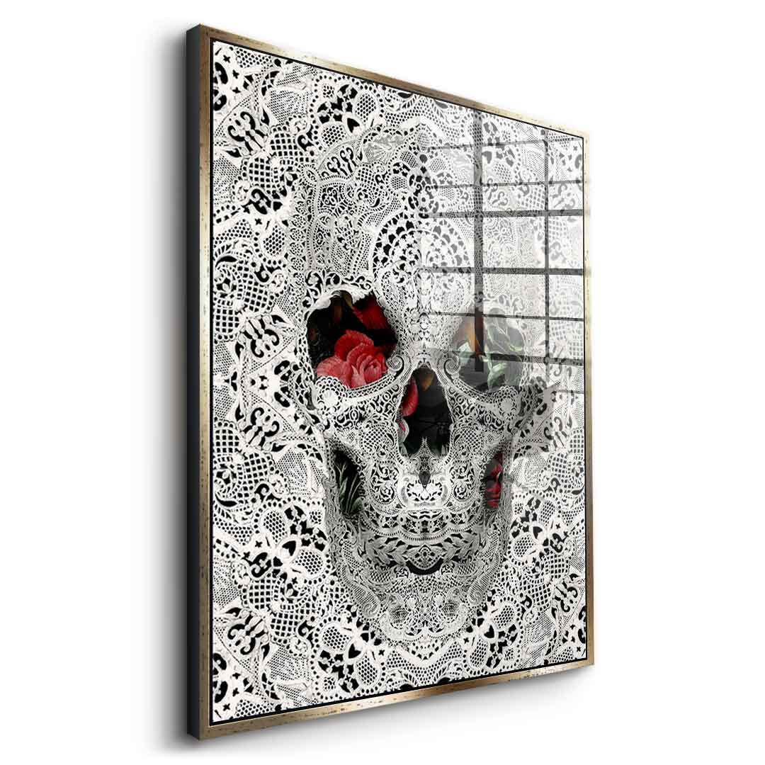 Lace Skull - acrylic glass
