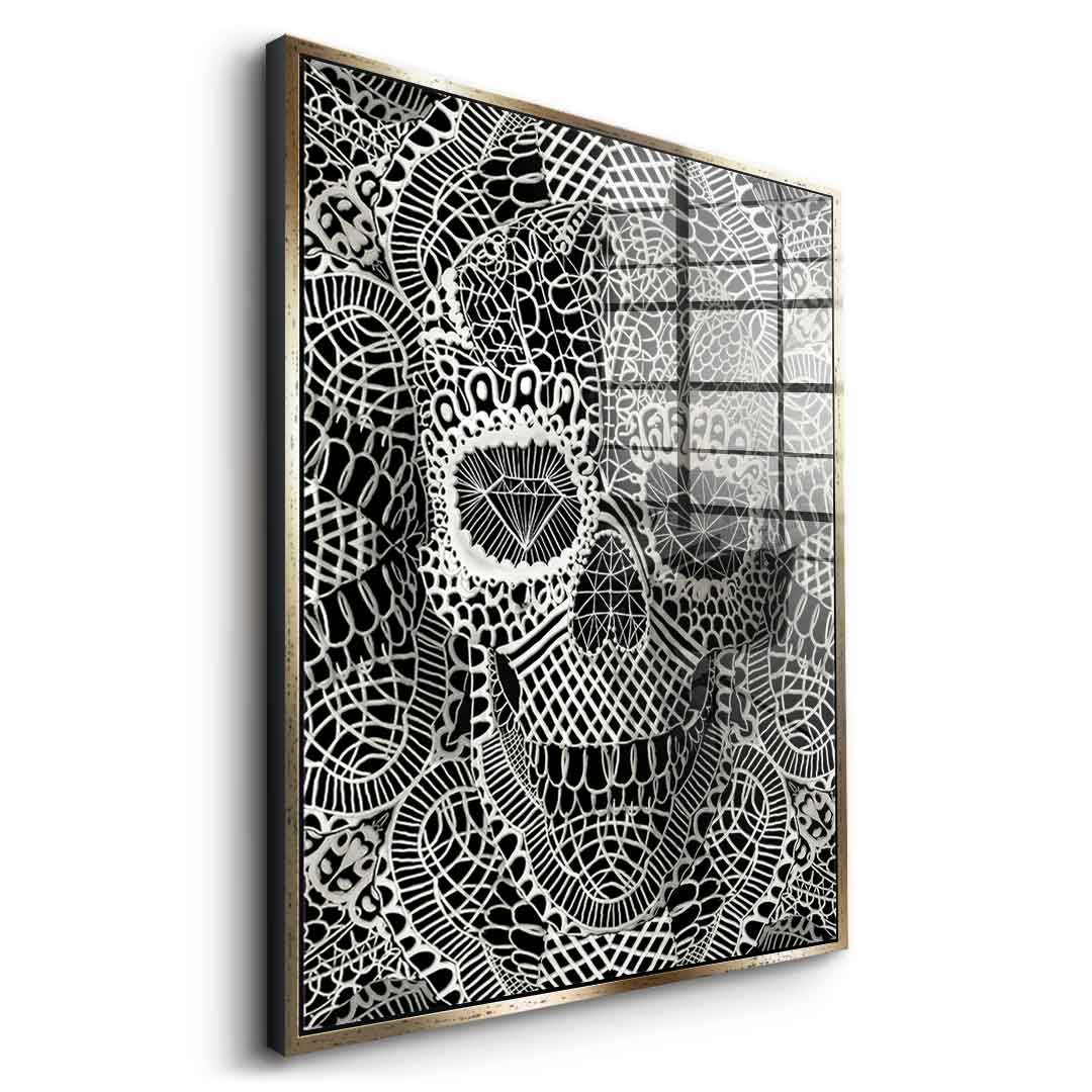 Lace Skull 2 - Acrylglas