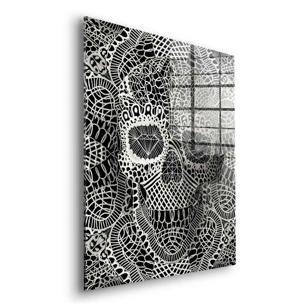 Lace Skull 2 - Acrylglas