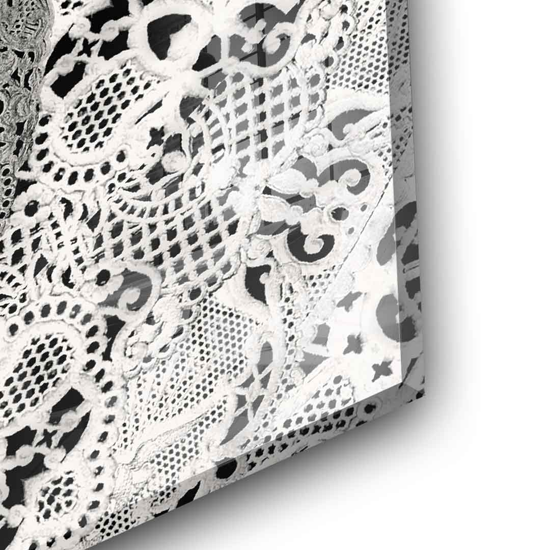 Lace Skull - acrylic glass