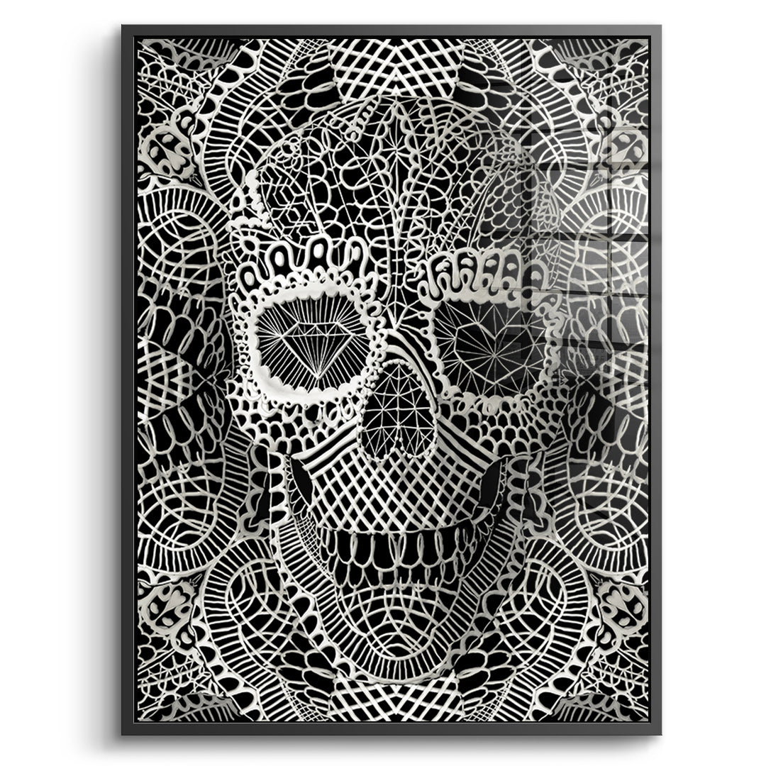 Lace Skull 2 - Acrylglas