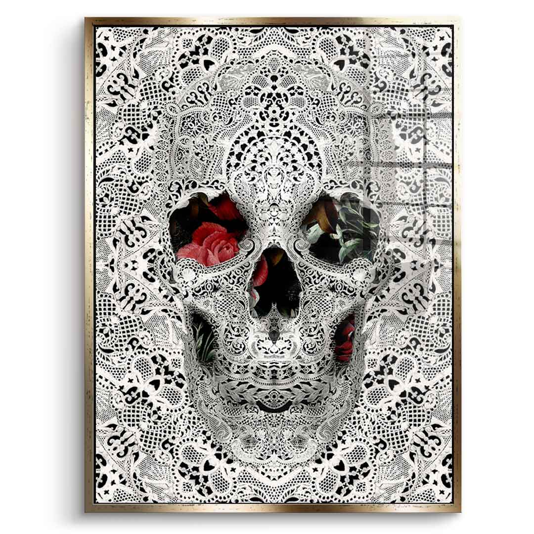 Lace Skull - acrylic glass