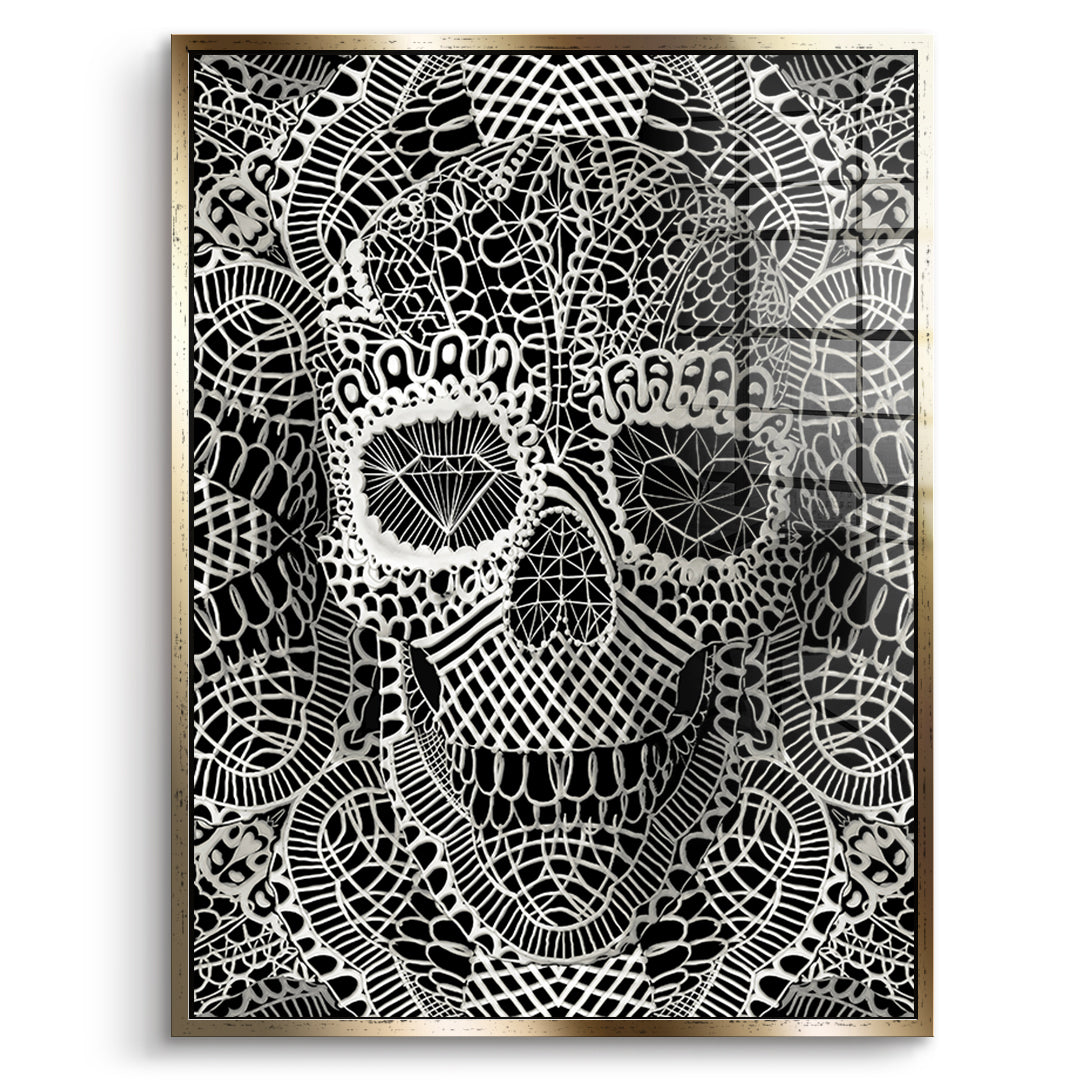 Lace Skull 2 - Acrylglas