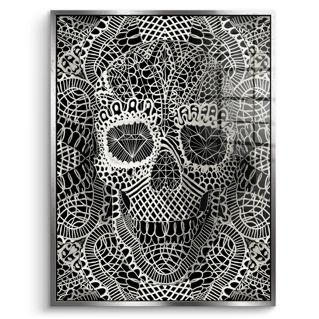 Lace Skull 2 - Acrylglas