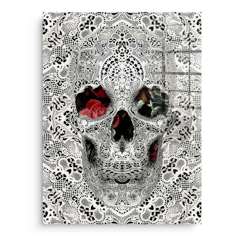 Lace Skull - Acrylglas