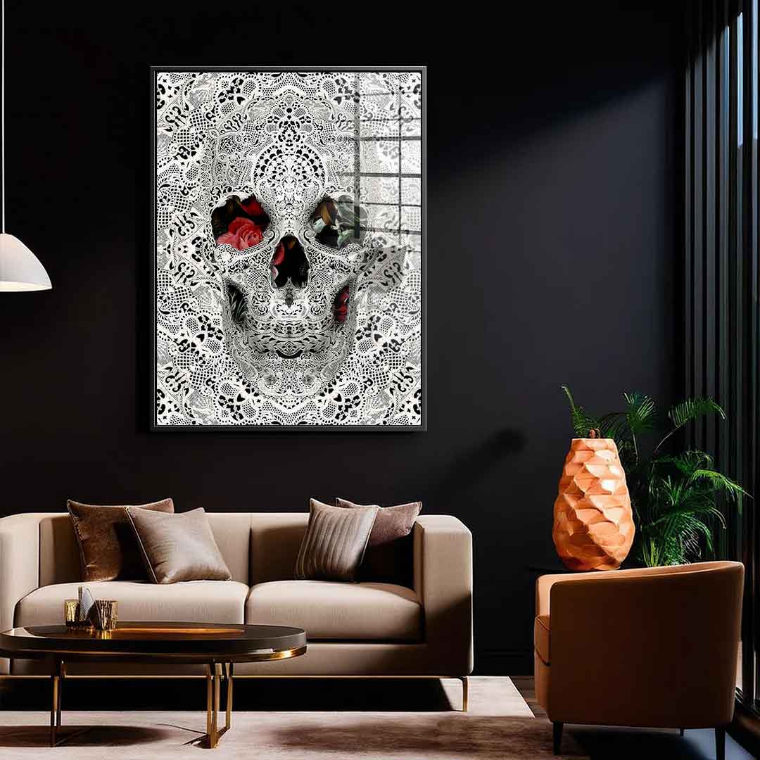 Lace Skull - acrylic glass