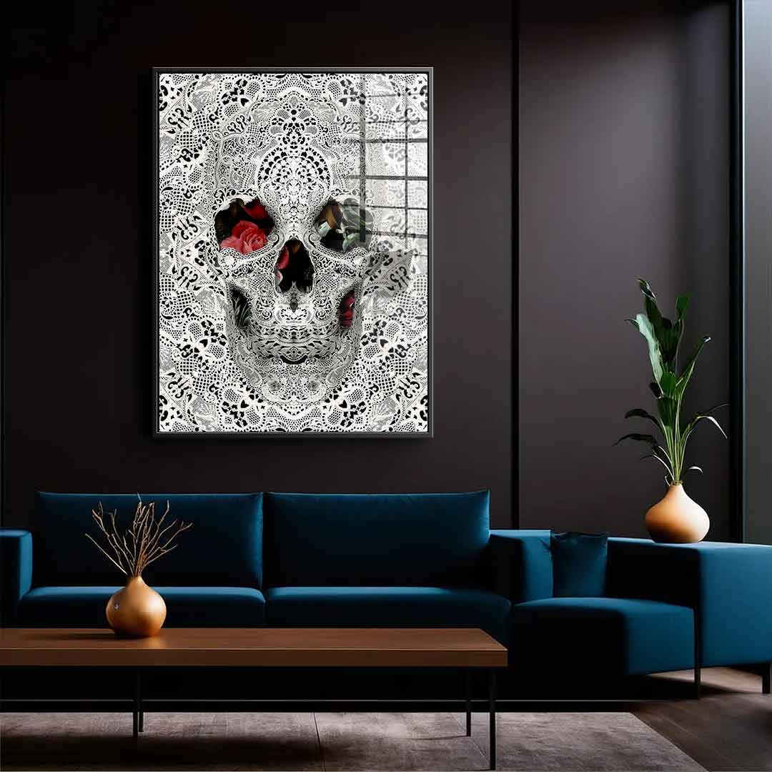 Lace Skull - acrylic glass