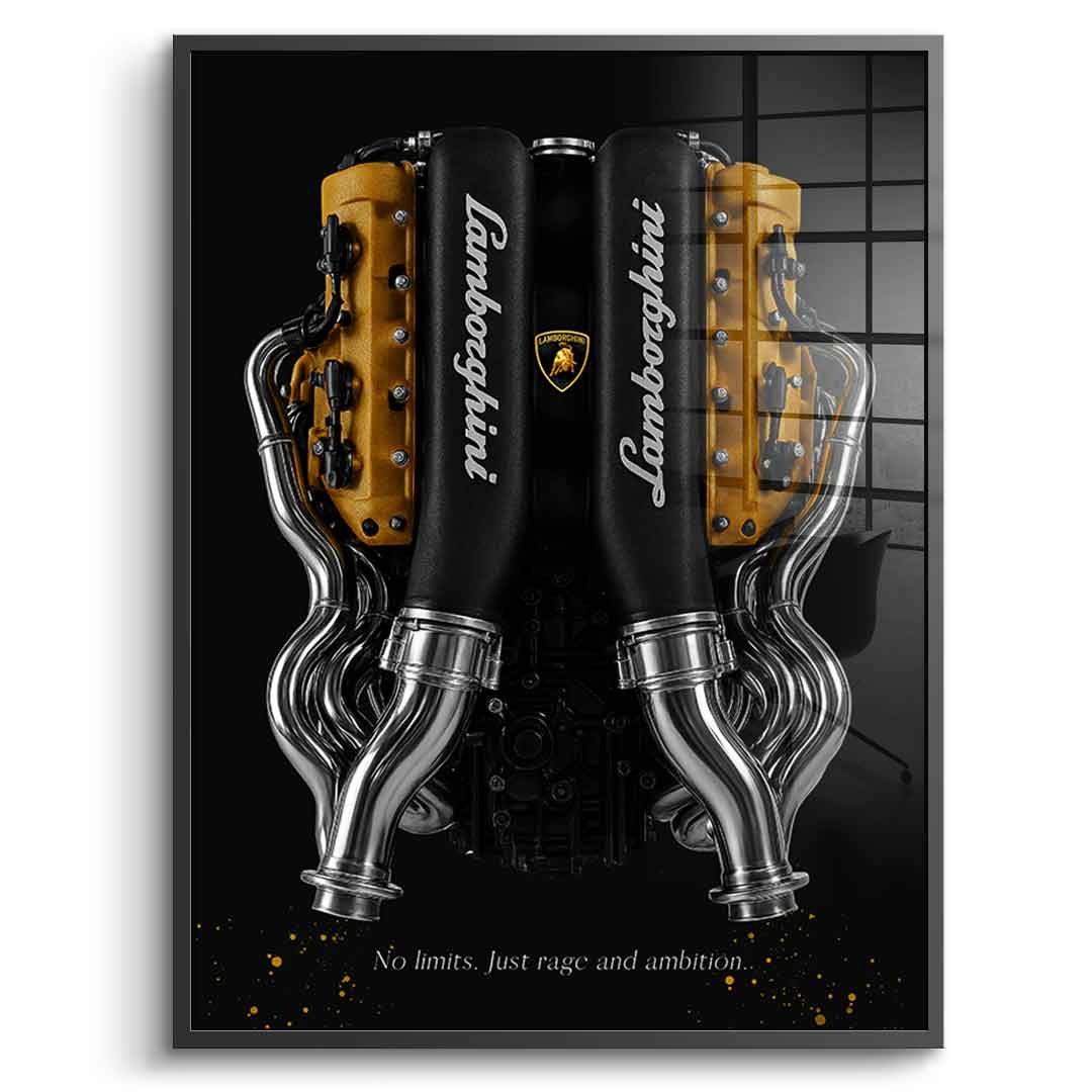 Lamborghini Engine - Acrylglas