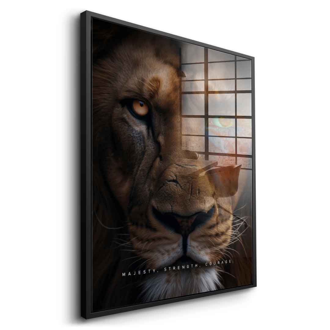 Lion Fusion - acrylic glass