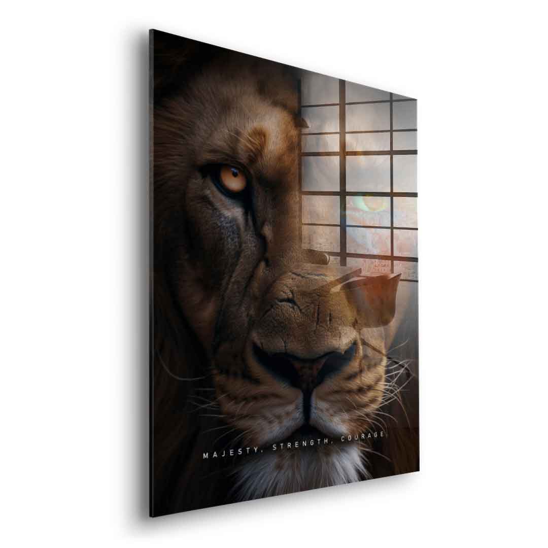 Lion Fusion - acrylic glass