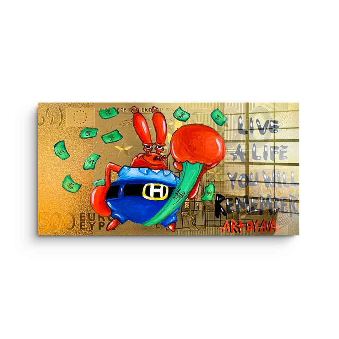 Live a life you will Remember - acrylic glass