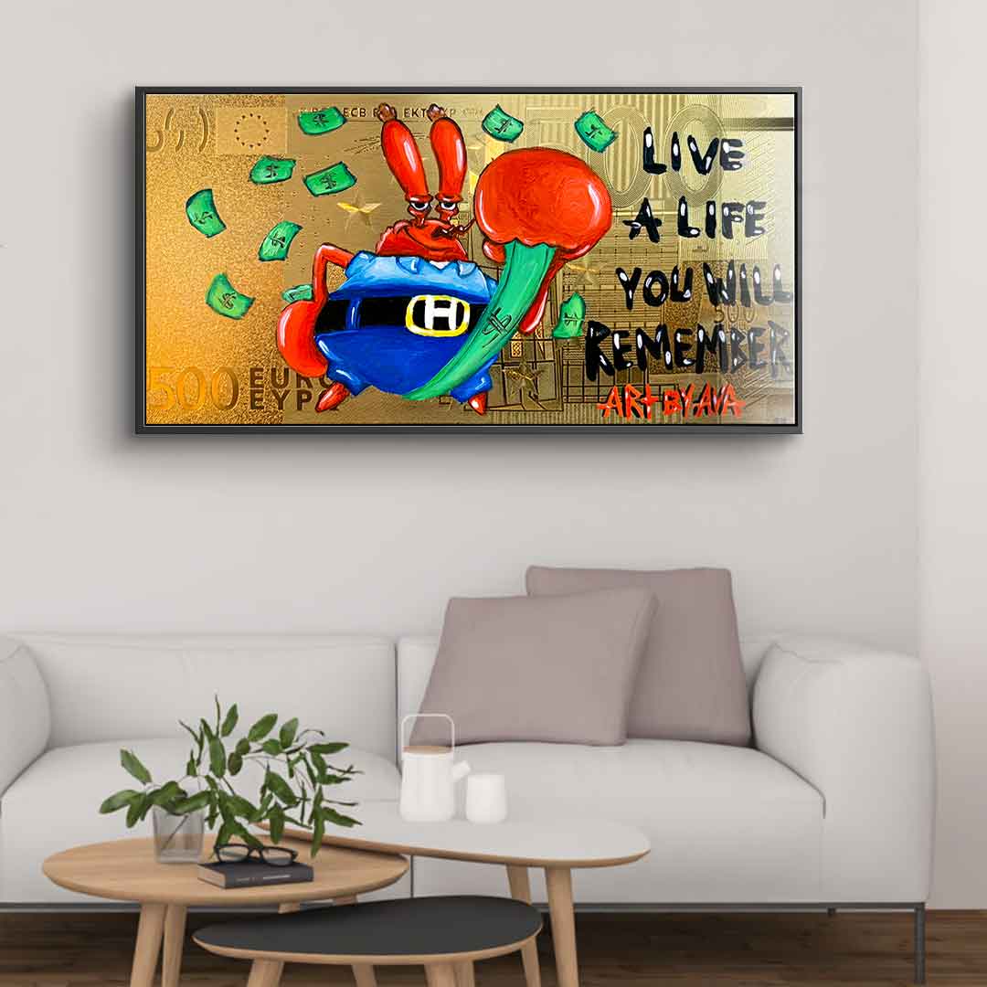 Live a life you will Remember - acrylic glass