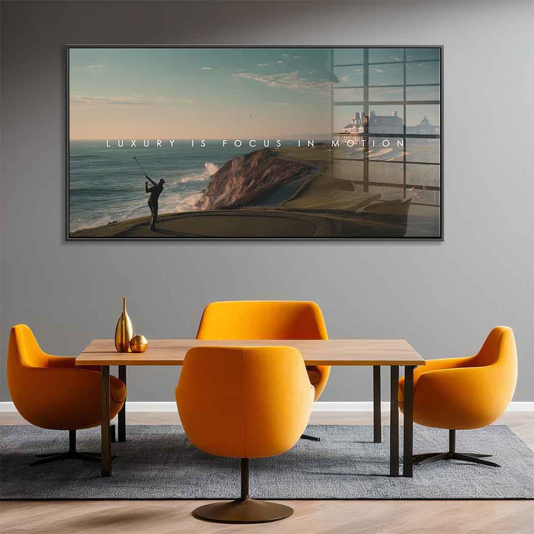 Luxury is Focus in Motion - Acrylglas