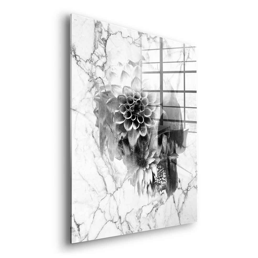 Marble Decay Skull - Acrylglas