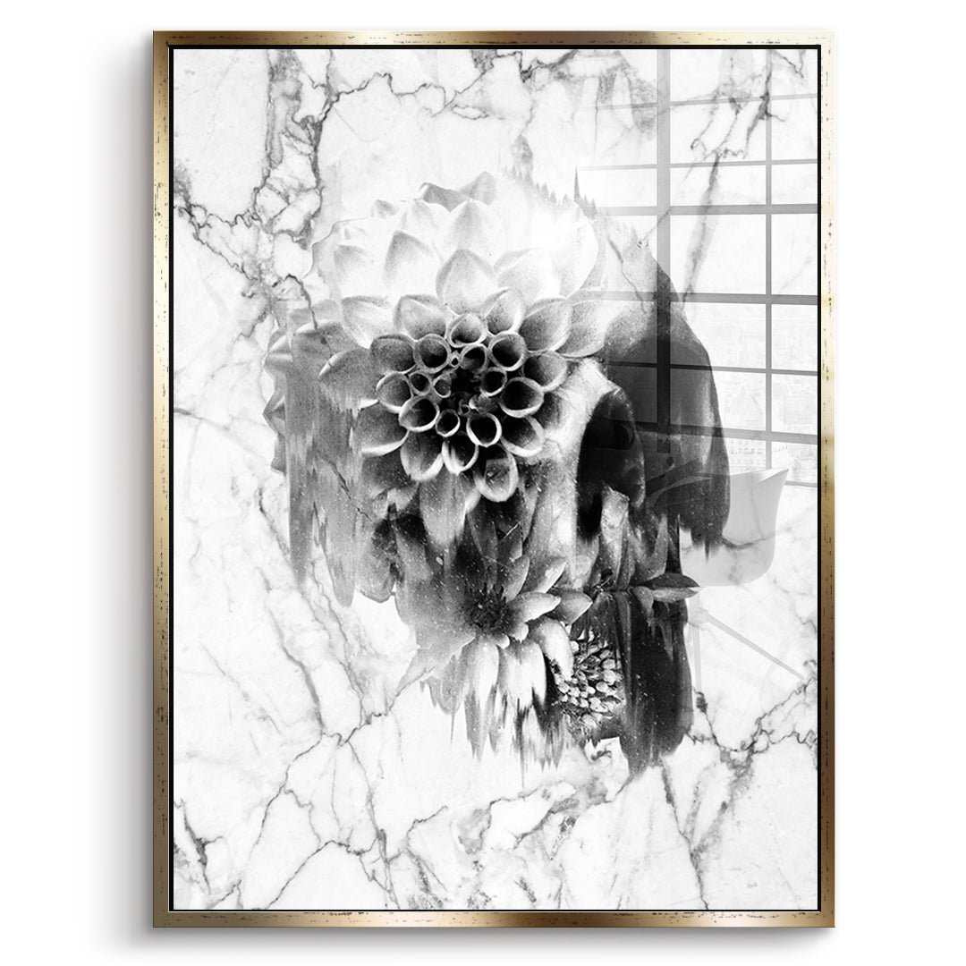 Marble Decay Skull - Acrylglas
