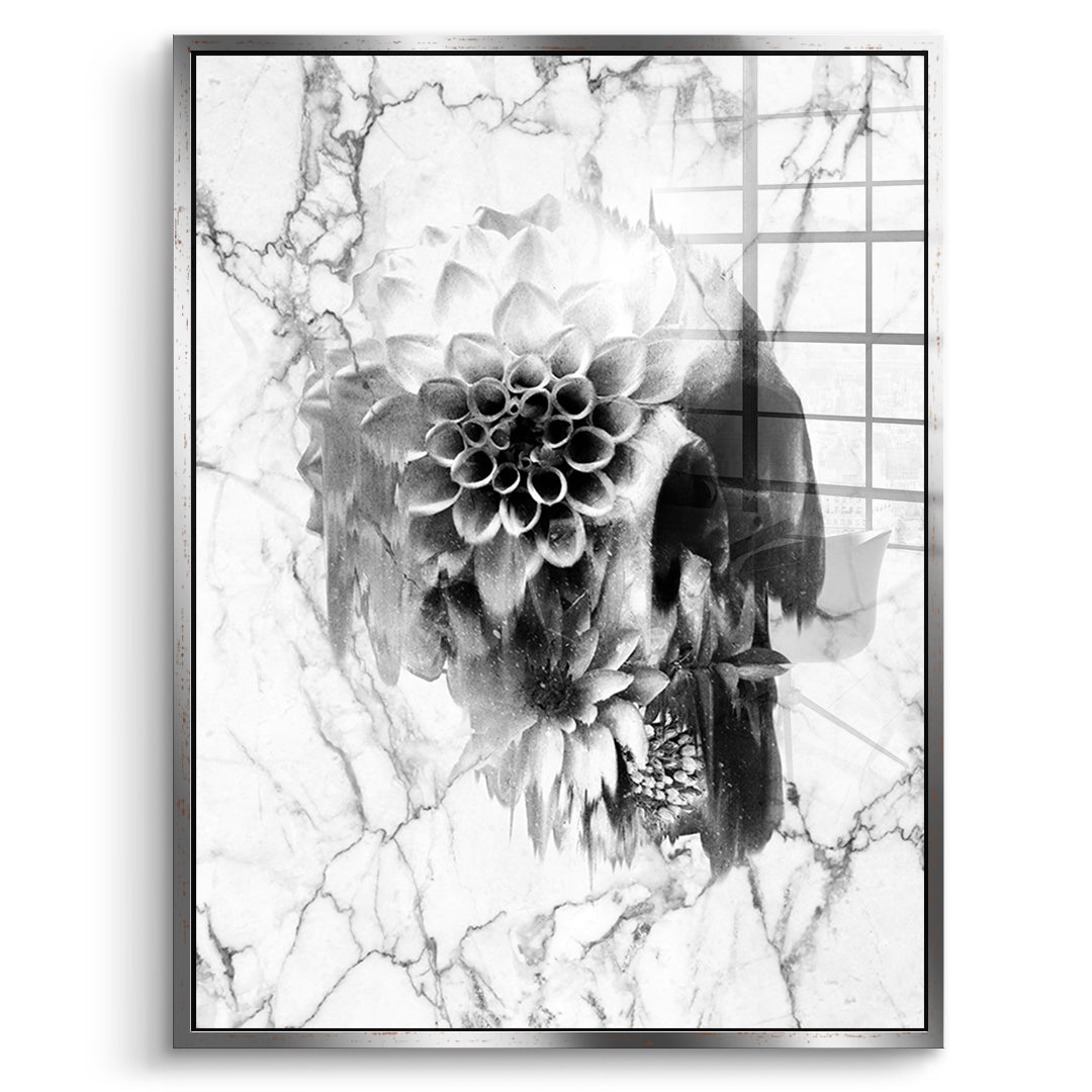 Marble Decay Skull - Acrylglas