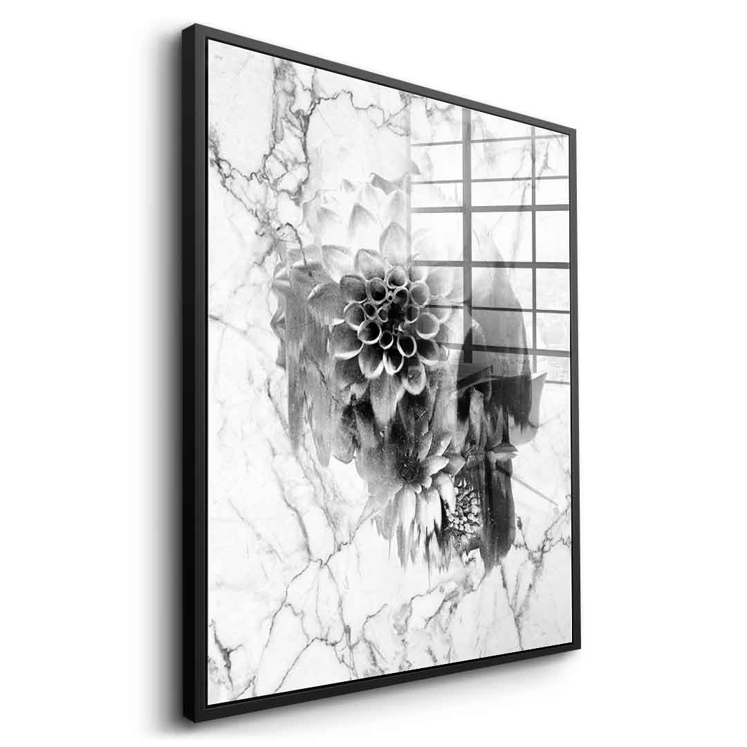 Marble Decay Skull - Acrylglas