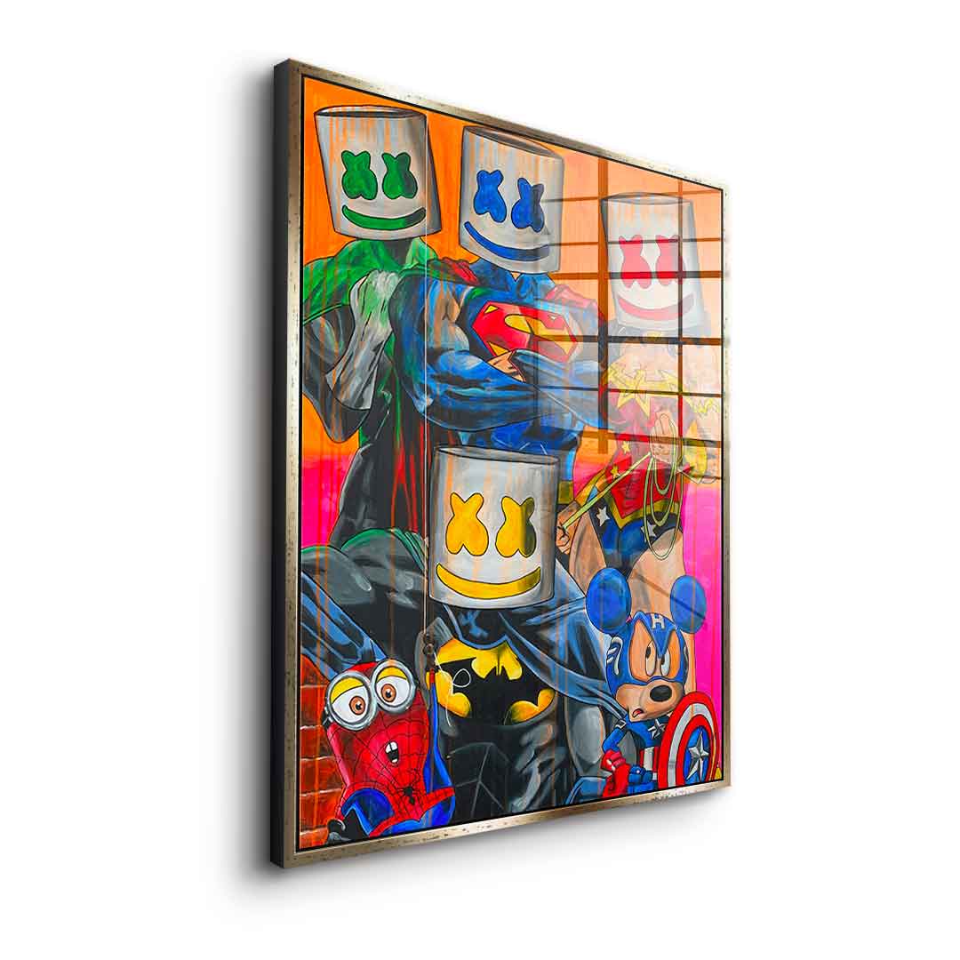 Marshmello Heros - acrylic glass