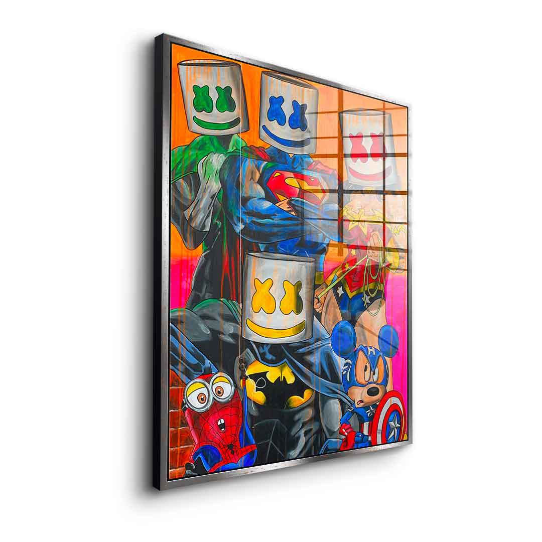 Marshmello Heros - acrylic glass