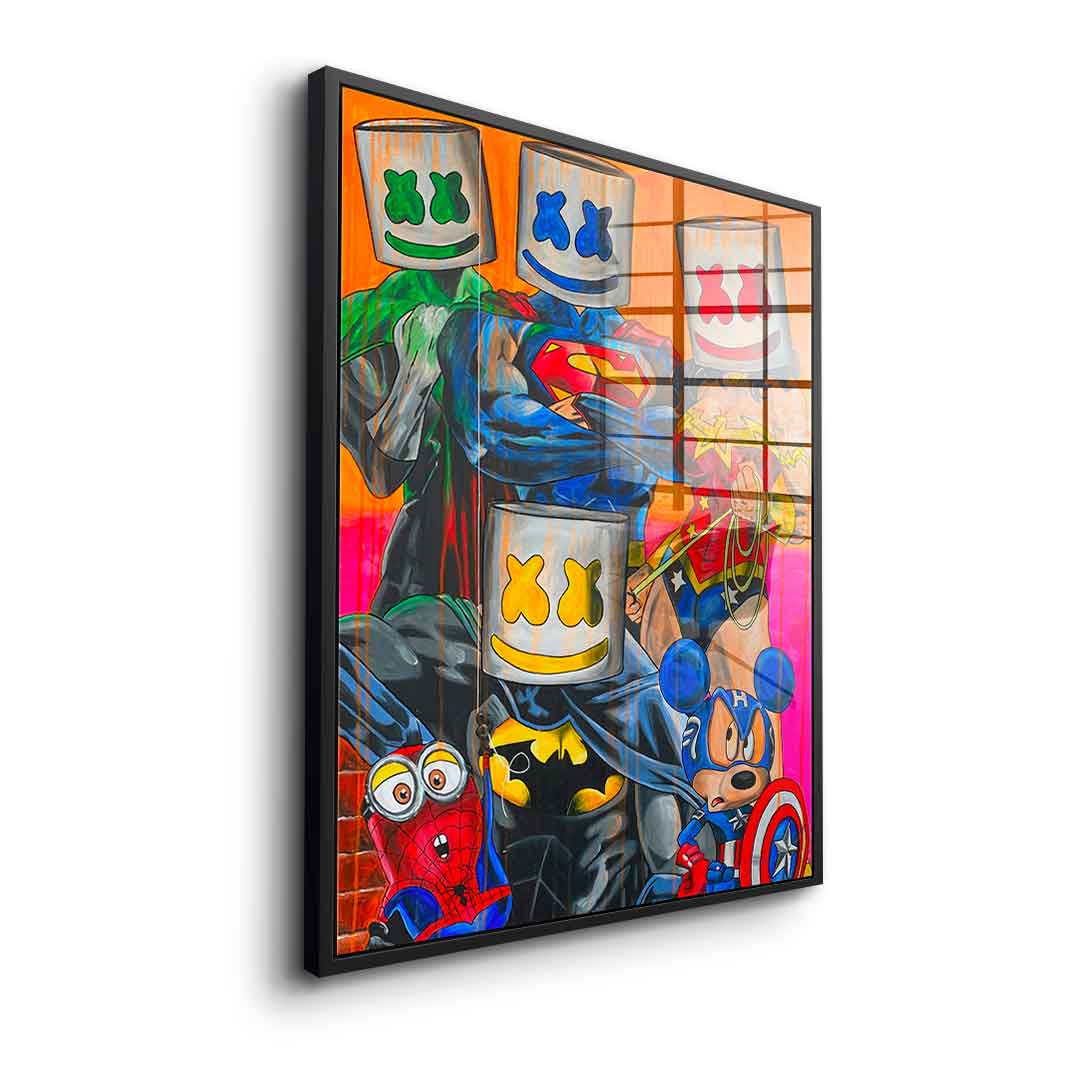 Marshmello Heros - acrylic glass