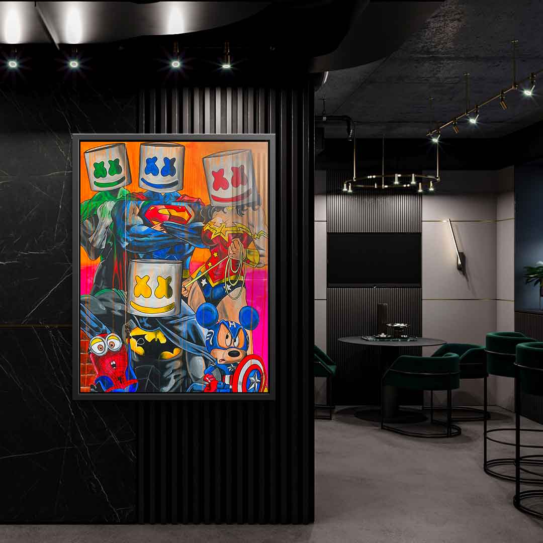 Marshmello Heros - acrylic glass