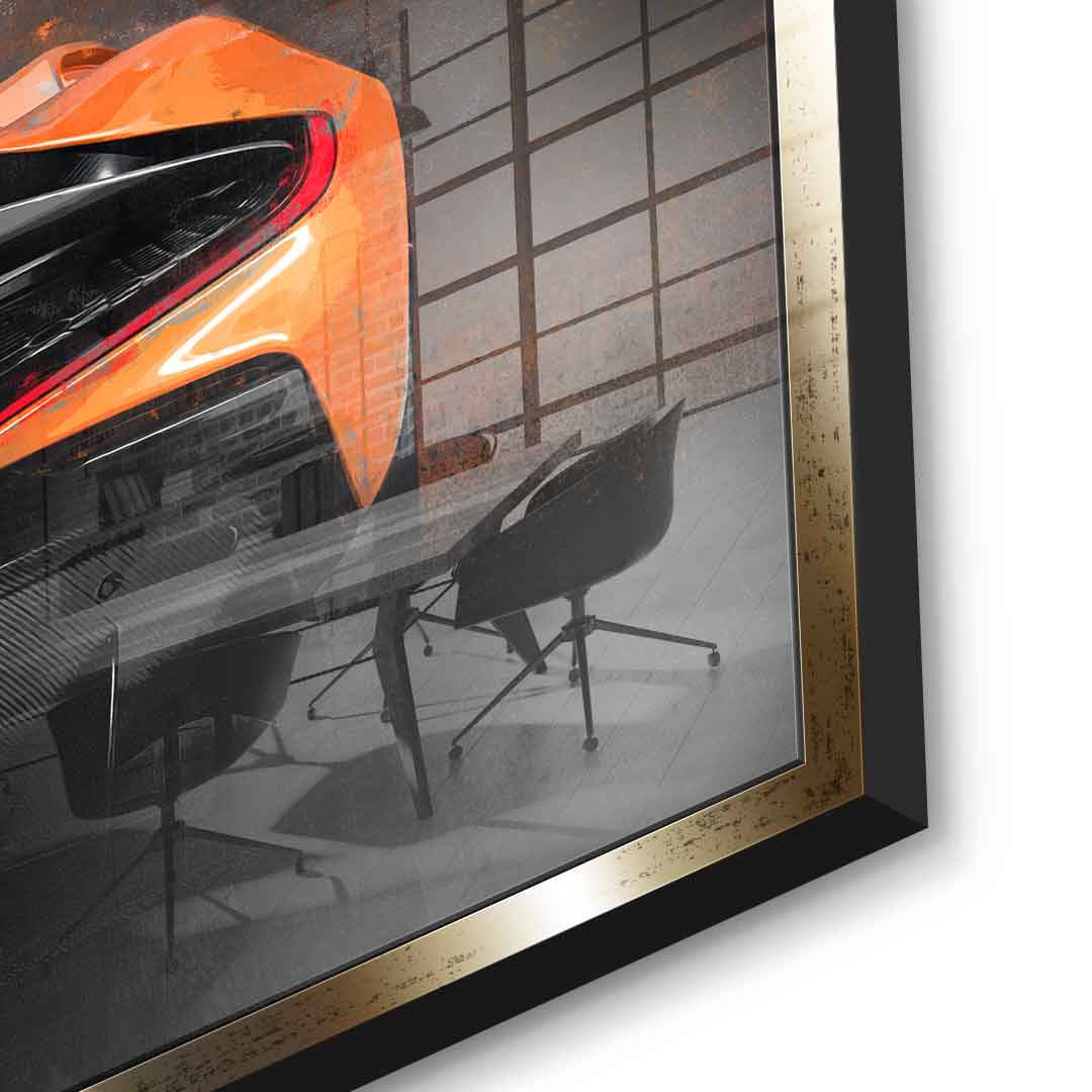 McLaren backside - acrylic glass