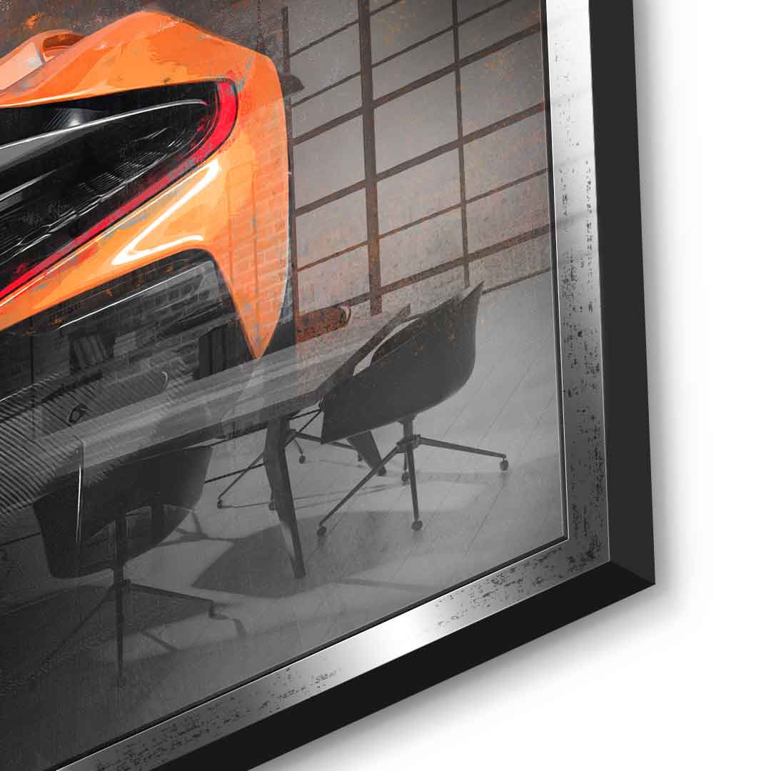 McLaren backside - acrylic glass