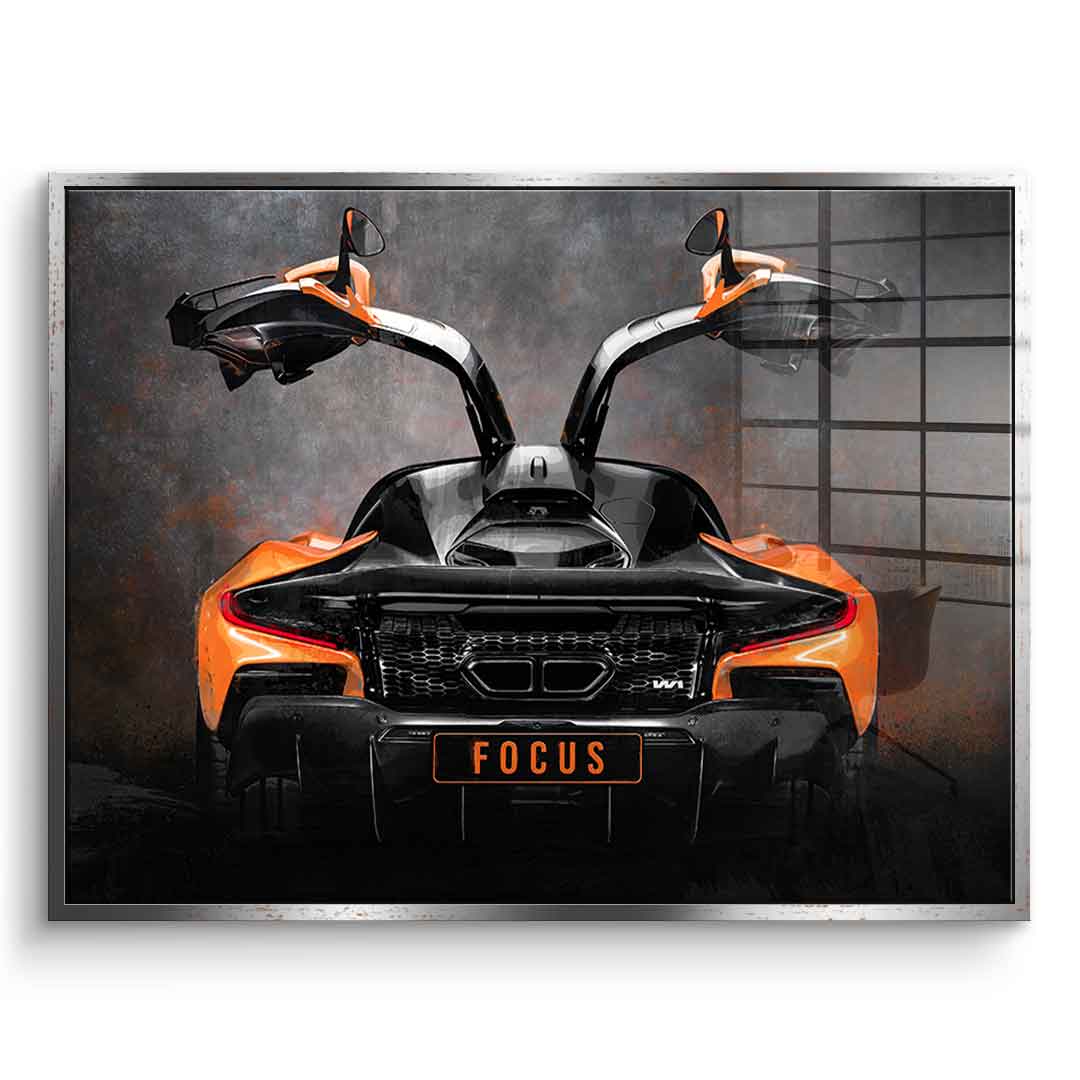 McLaren backside - acrylic glass
