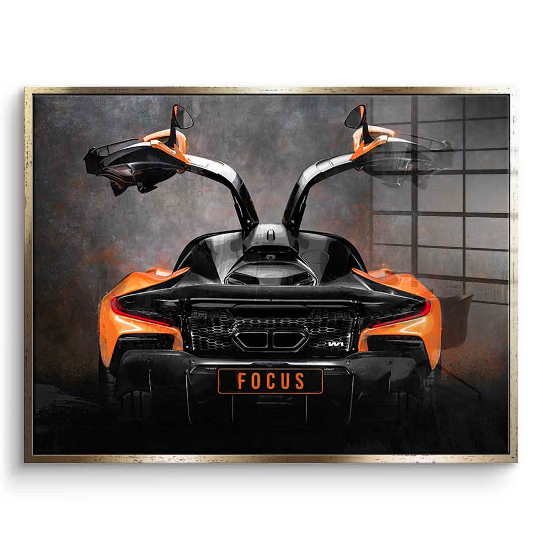 McLaren backside - acrylic glass