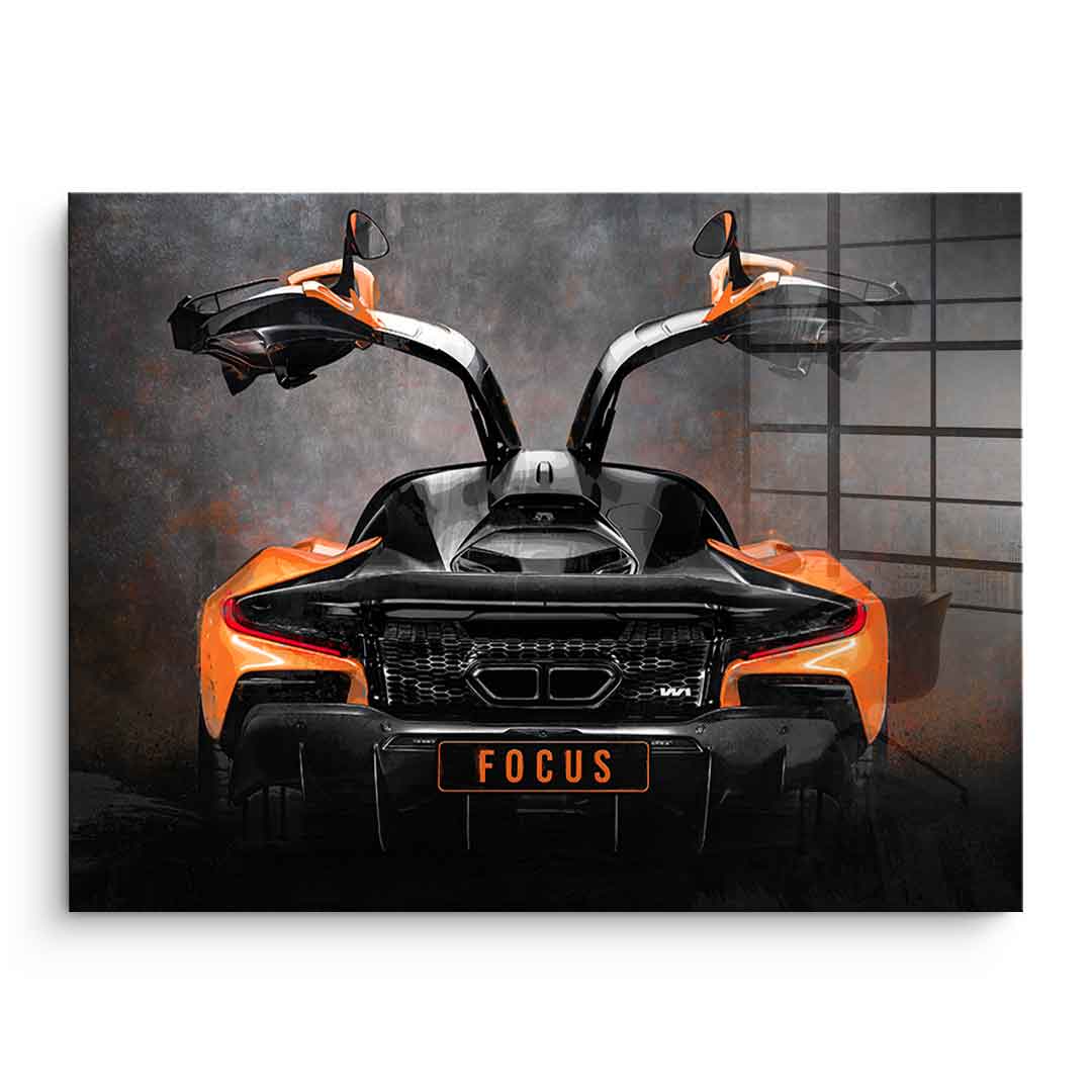 McLaren backside - acrylic glass