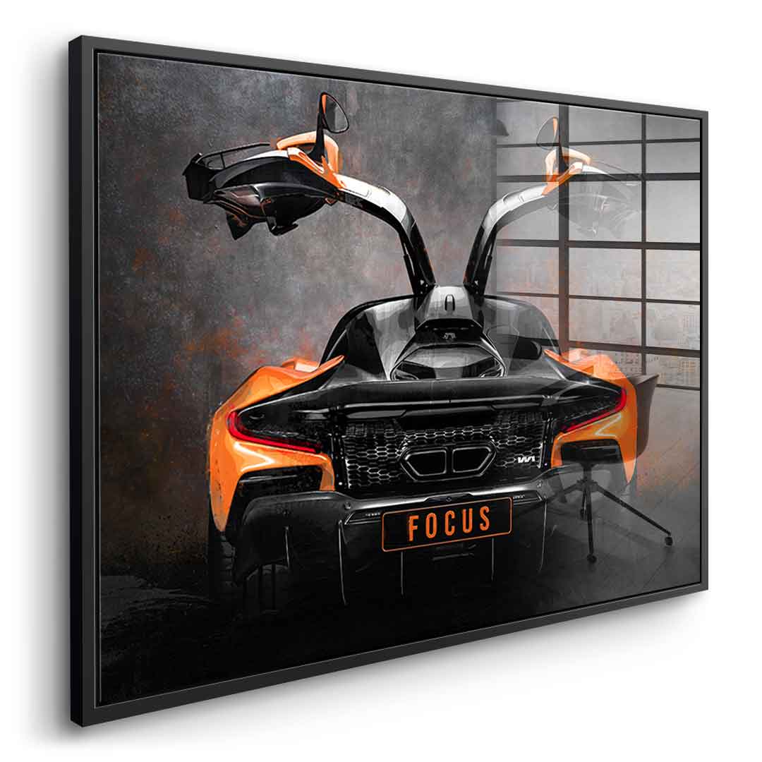 McLaren backside - acrylic glass