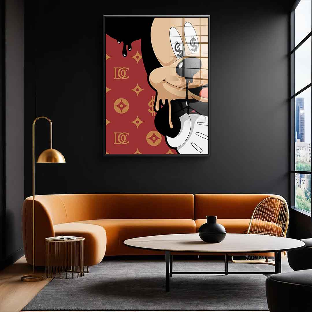 Melting Mickey - Acrylglas