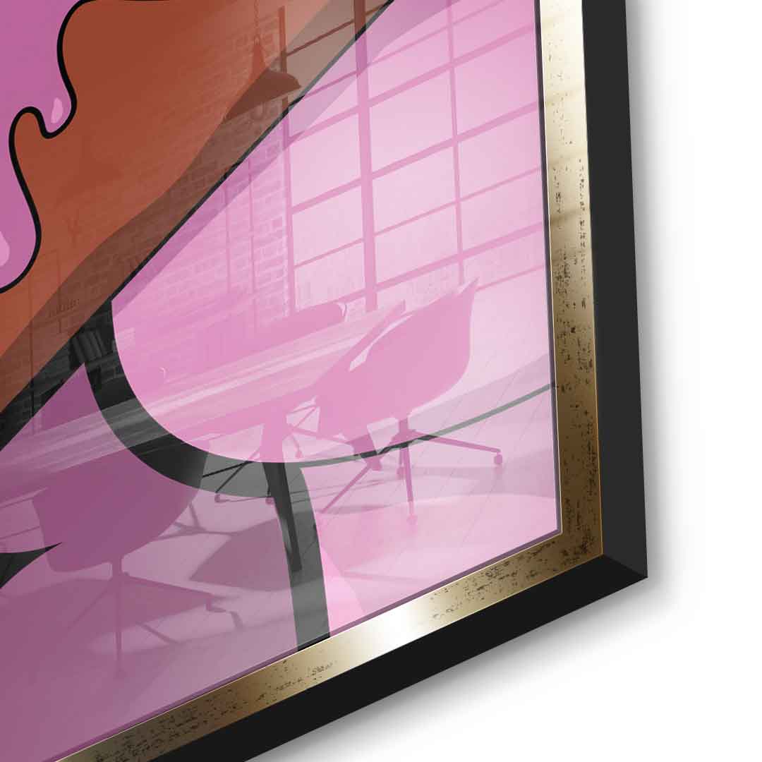 Melting Panther - square edition - acrylic glass