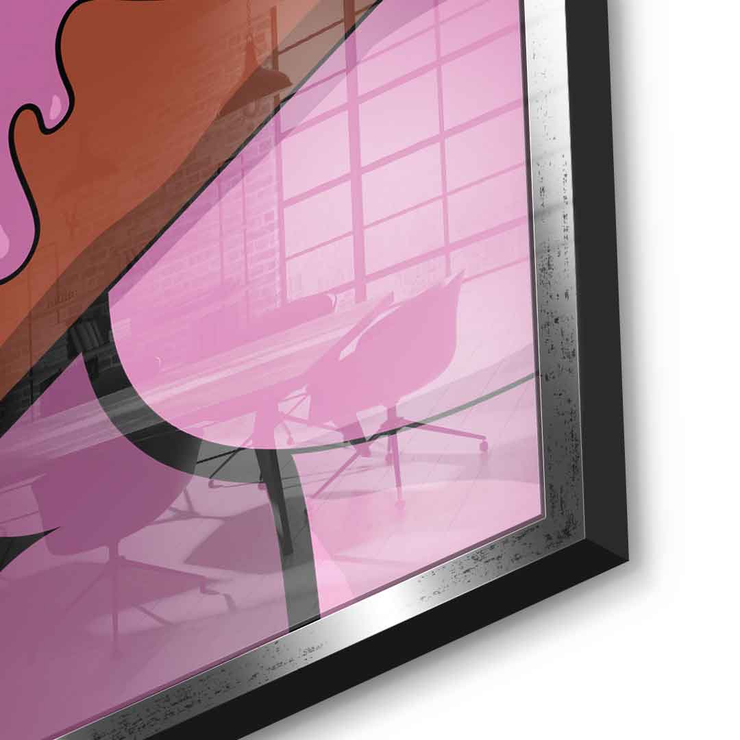 Melting Panther - square edition - acrylic glass