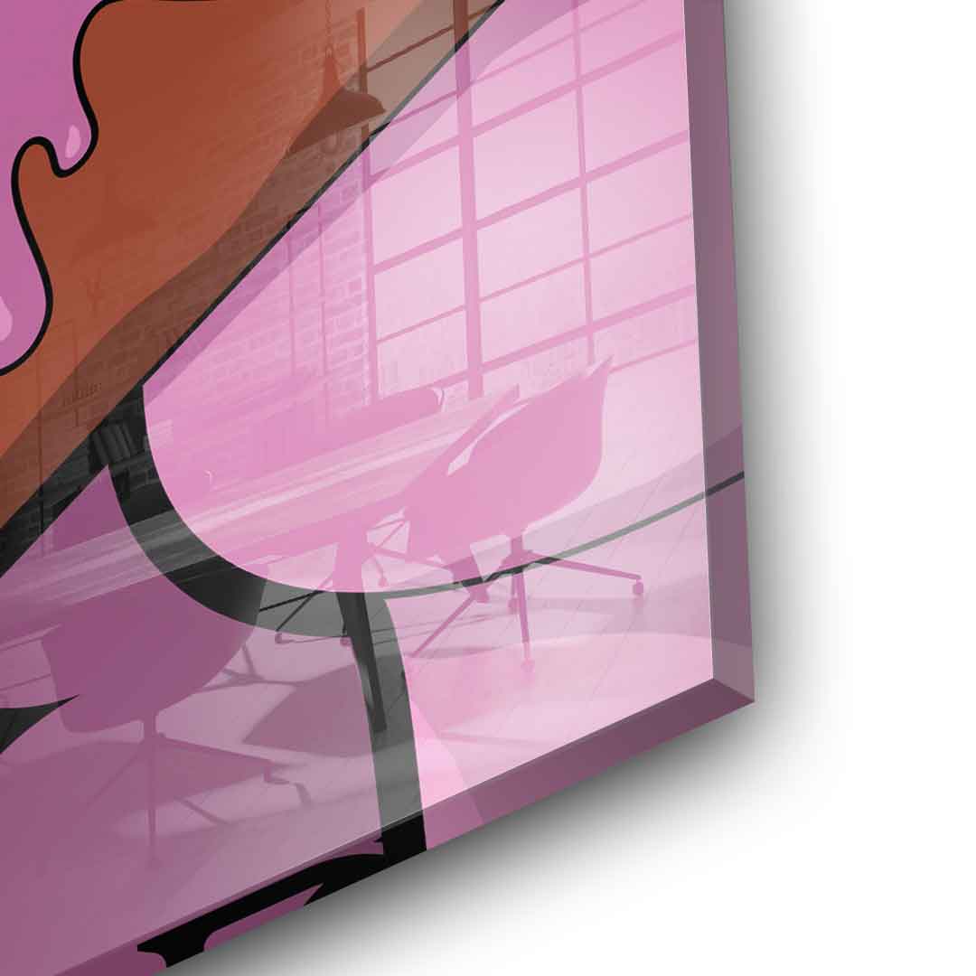 Melting Panther - square edition - acrylic glass