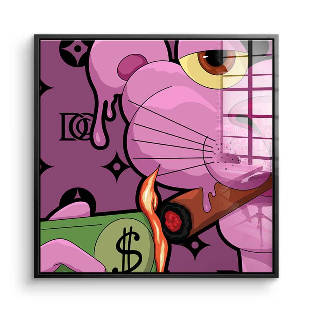 Melting Panther - square edition - acrylic glass