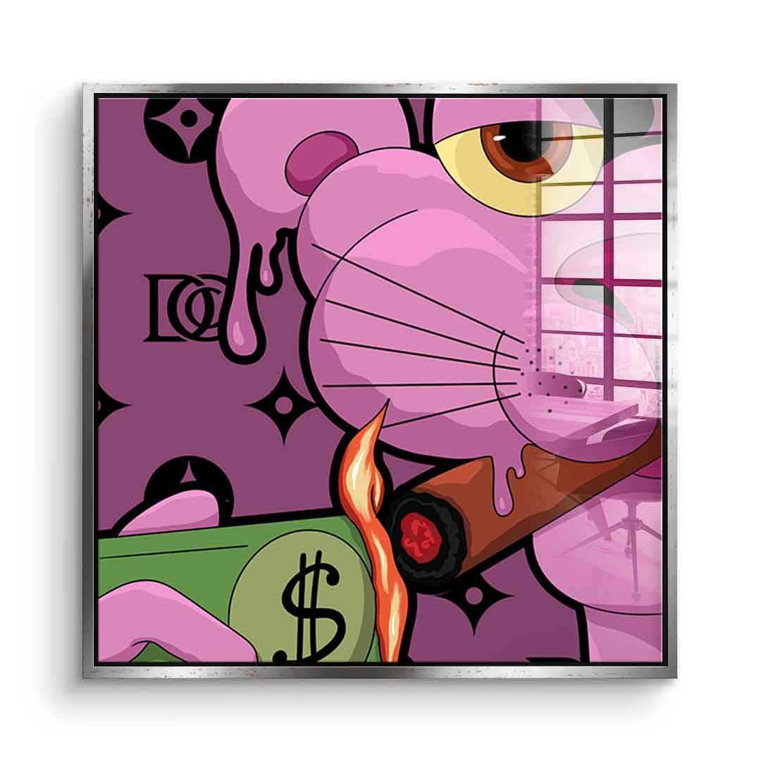 Melting Panther - square edition - acrylic glass
