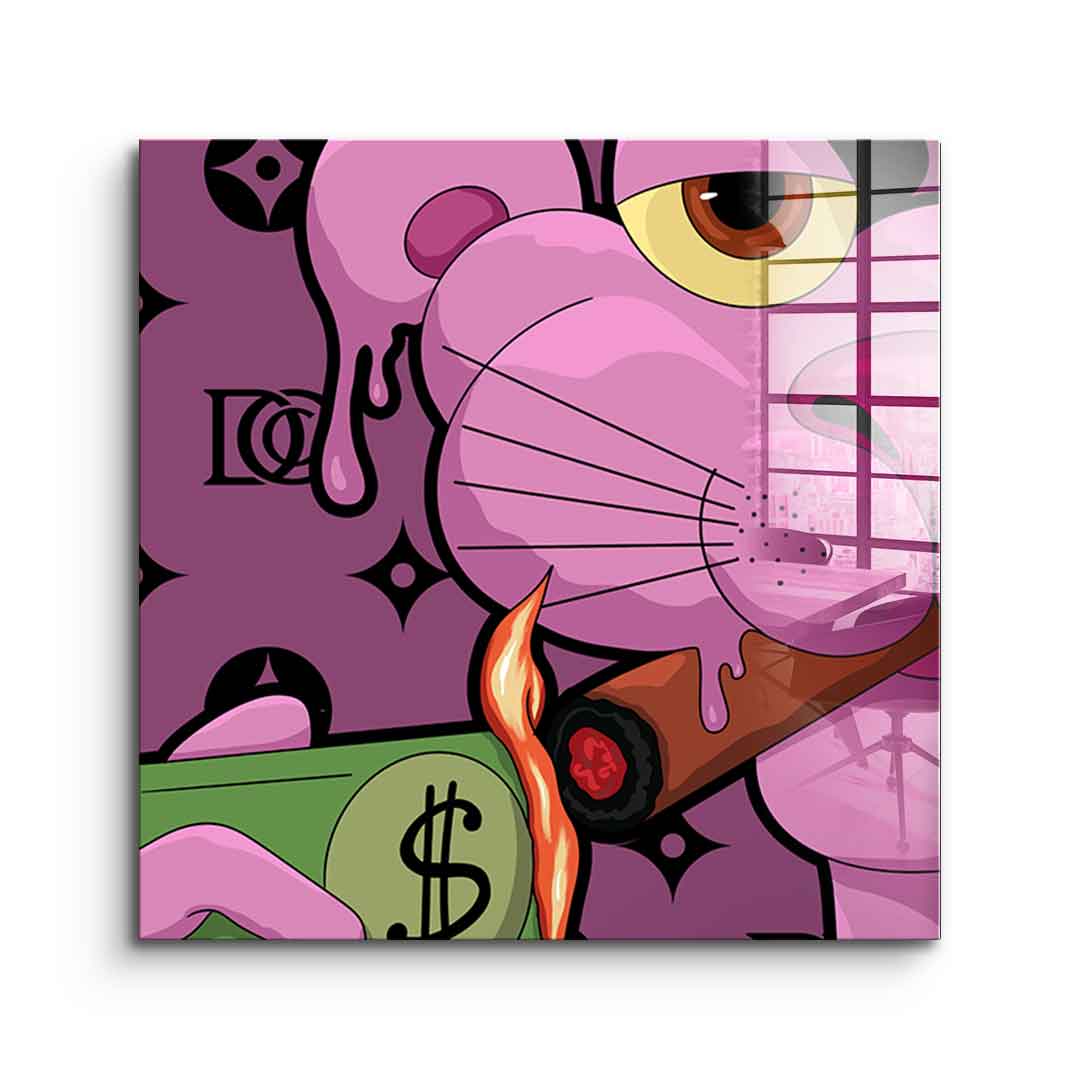 Melting Panther - square edition - acrylic glass