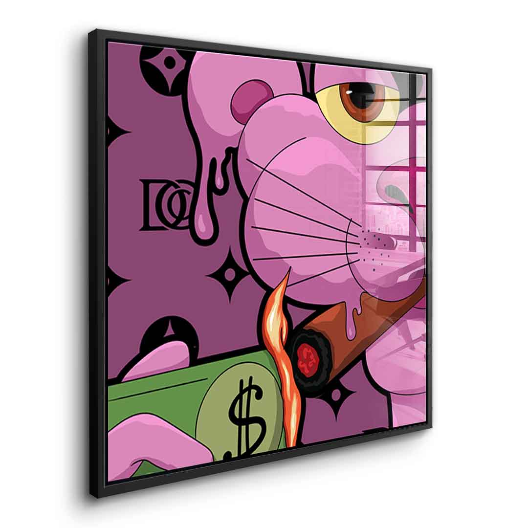 Melting Panther - square edition - acrylic glass