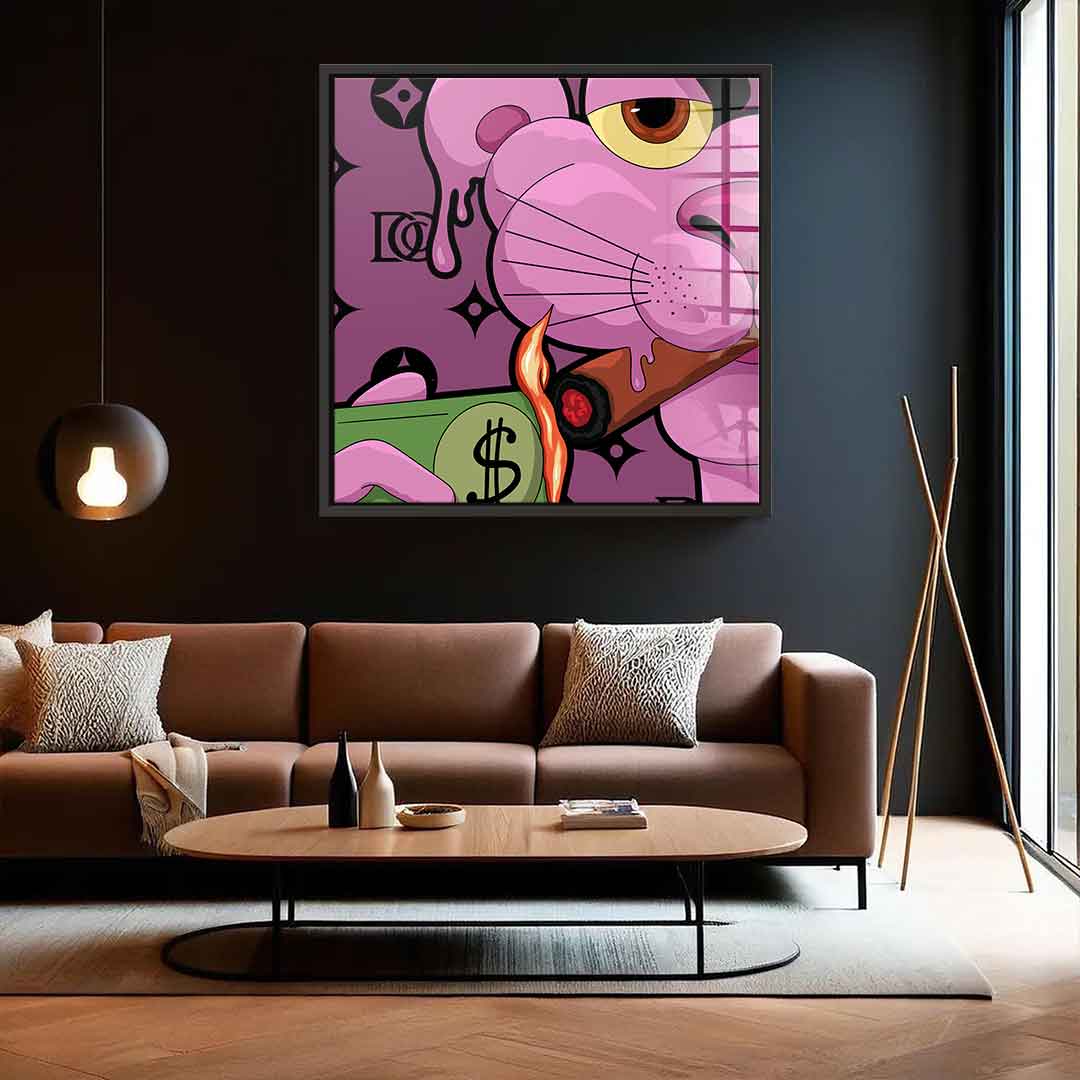 Melting Panther - square edition - acrylic glass